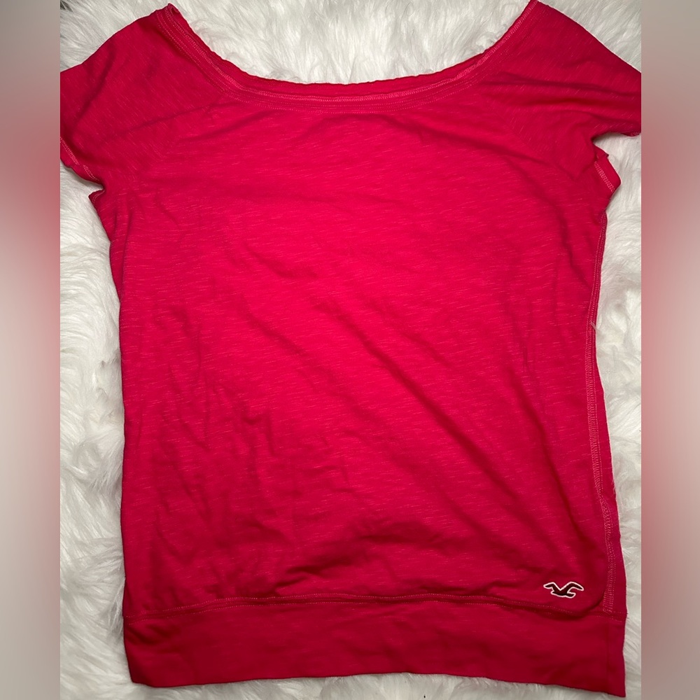 Y2K Hollister Bright Pink Top Size Large